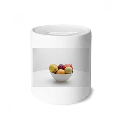 Imagem de DIYthinker Porta-moedas de cerâmica com imagem de frutas temperadas frescas caixa para dinheiro presente de cofrinho