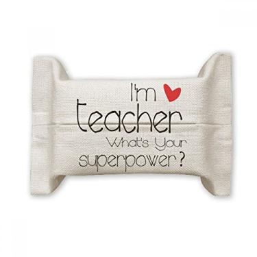Imagem de Bolsa de linho de algodão I'm a Teacher What's Your Superpower