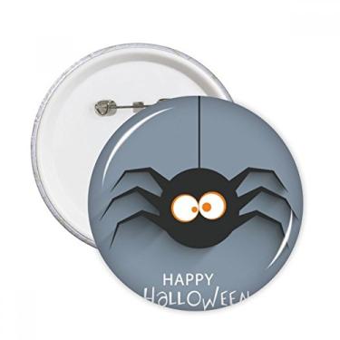 Imagem de Ilustração de teia de aranha de insetos de Halloween, broche redondo, decoração de roupas, 5 peças, presente