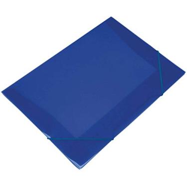Imagem de Polibras Soft Pasta Aba com Elástico, Azul, 185 x 20 x 250 mm, 10 Unidades