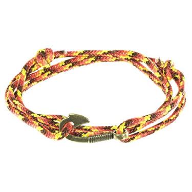 Imagem de West Coast Paracord Pulseiras femininas ajustáveis com âncora náutica e gancho de peixe – feitas de corda de nylon