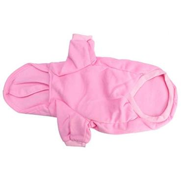Imagem de Asixxsix Moletom com capuz para cães e gatos, roupas para animais de estimação, casaco com capuz para cães (rosa, 2GG)