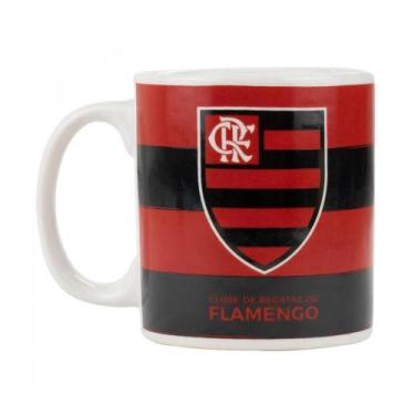 Imagem de Caneca De Porcelana Flamengo 300ml Oficial - Minas De Presentes