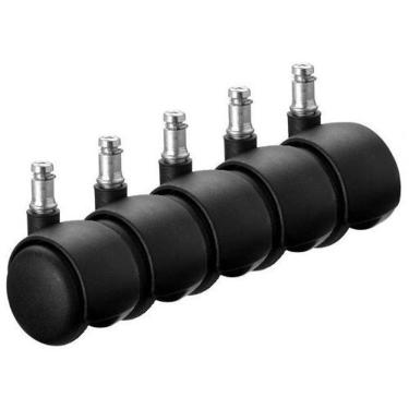 Imagem de Kit Rodízio com 5 Rodinhas em Nylon para Cadeira