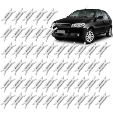 Imagem de Kit 50 Grampos Presilhas da Borracha Guarnição Porta Palio G1 G2 G3 G4 Fire EL EDX EX ELX HLX Young