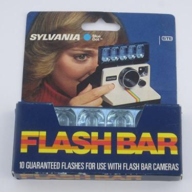 Imagem de Sylvania Flashbar de bolinhas azuis para câmera de terra Polaroid SX70