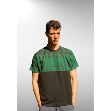 Imagem de Camiseta Masculina Adulto Cia da Malha Verde Cor:Preto;Tamanho:3G-Masculino