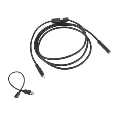 Imagem de Câmera de inspeção de boroscópio à prova d'água de 1,3 megapixels com 6 LEDs ajustáveis para conectar telefone prático com câmera endoscópica USB
