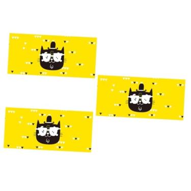 Imagem de Generic 3 Peças Capa De Geladeira De Pano Capa De Gato De Desenho Animado Lavadora E Secadora Cobre Linho De Algodão Tampa Superior Lavadora E Secadora Capas Superiores Para Casa Capa
