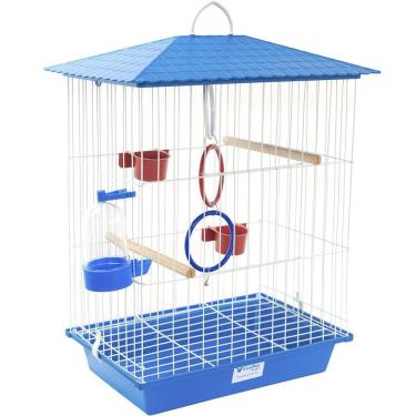 Imagem de Gaiola Para Calopsita + Acessórios Vivopet Azul