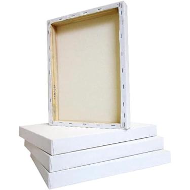 Imagem de Tela Branca para Pintura Quadro Canvas Arte Kit 4un 30x20cm