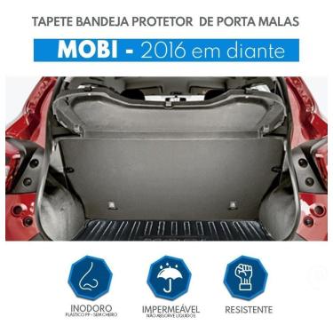 Imagem de Tapete Bandeja Protetor Porta Malas Fiat Mobi Preto