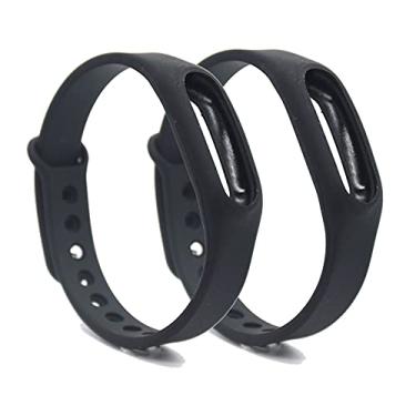 Imagem de Pulseira de substituição compatível com Pokemon Go Go-tcha (Preta+Preta)