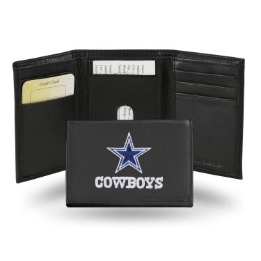 Imagem de Rico Carteira de couro bordada Dallas Cowboys com dobra tripla