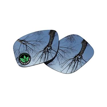 Imagem de Raydi Lentes de substituição de policarbonato para óculos de sol Oakley Holbrook XL OO9417 – Espelho de titânio prateado – Polarizado