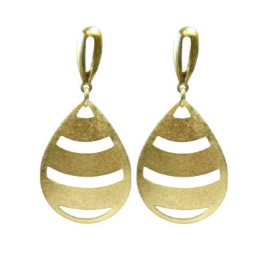 Imagem de Brinco Oval - Banhado em Ouro 18k