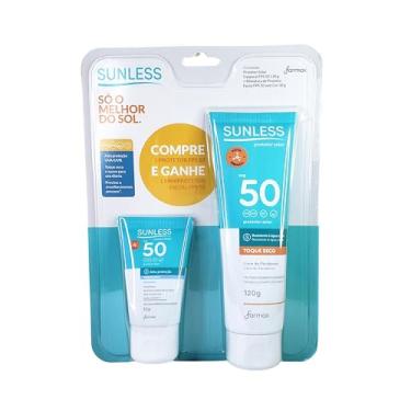 Imagem de Farmax - Kit Protetor Solar Sunless 120G Fps50 Gts Mini Protetor Solar Facial 30G Fps50