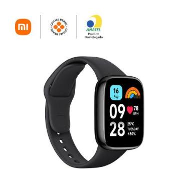 Imagem de Smartwatch Redmi Watch 3 Active Relógio Redmi Xiaomi Preto
