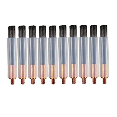 Imagem de Processador de contas de soldagem cabeça de escova para limpeza TIG Mig limpador de solda polimento de costura de solda para máquina de limpeza de contas de solda (comprimento da escova 60 mm, 10