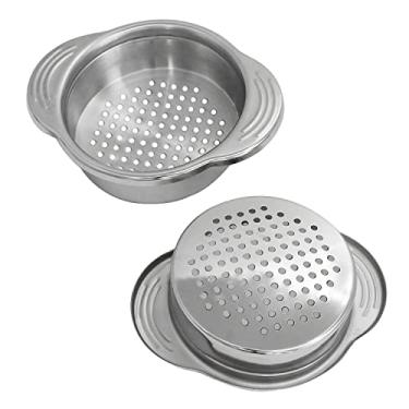Imagem de Coador de lata XGNG 2 peças de aço inoxidável para alimentos coador de latas de vegetais e frutas, melhor para atum enlatado versátil