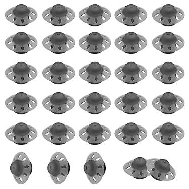Imagem de 30 pacotes - Cúpulas para aparelhos auditivos Oticon abertas tamanho médio compatíveis com modelos Phonak Marvel & Paradise RIC BTE SDS 4.0-Preto
