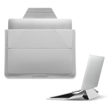 Imagem de MOFT Capa para laptop, bolsa para laptop 2 em 1 e suporte para MacBook Air/Pro de 16 polegadas e Dell/HP/Lenovo/Asus, bolsa elegante para computador com armazenamento expansível para acessórios de