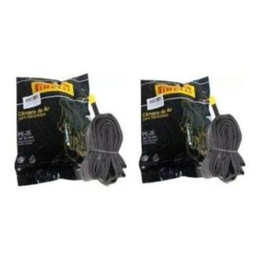 Imagem de Par Câmaras De Ar Para Bicicleta Aro 26 Pirelli Bico Grosso 33mm.-Unissex