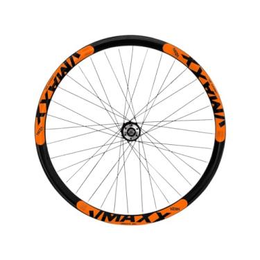 Imagem de Roda Dianteira Vzan Vmaxx LT Aro 26 Cubo Rosca Freio a DiscoPreto Laranja