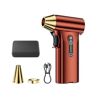 Imagem de WeiLaiKeQi Ventilador elétrico portátil Air Duster Brushless Mini ventilador Jet Fan para escritório doméstico, Vermelho