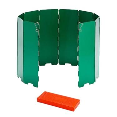 Imagem de Kokiya Protetor de vento para fogão, para-, dobrável, protetor de vento para fogão, mochila, Verde
