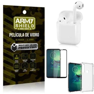 Imagem de Fone Bluetooth LY-122 Moto G8 Play + Capinha Anti Impacto + Película 3
