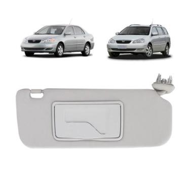 Imagem de Quebra Sol Cinza Com Espelho Toyota Corolla e Fielder 2002 a 2008 Lado