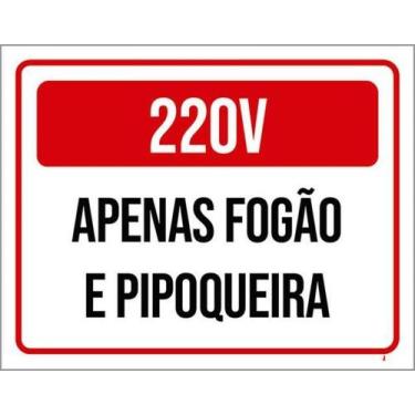 Imagem de Kit 10 Placas 220V Apenas Fogão Pipoqueira 36X46 - Sinalizo