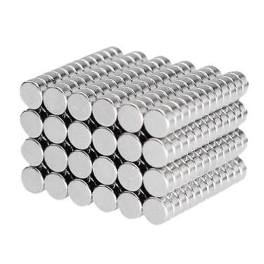 Imagem de 100pcs. Imã De Neodímio 5x1 Redondo Pequeno 5mm X 1mm - N35 - Neoimã