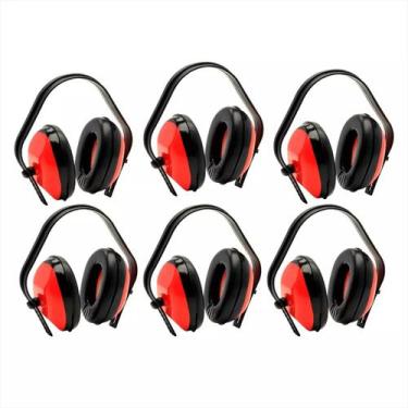 Imagem de Protetor Ruído Tipo Concha Protetor Auricular Ouvido Kit C/6 - Brasfor