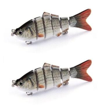 Imagem de Isca Artificial Articulada Piaba Traíra Tucunaré Dourado Lambari 10cm 