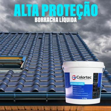 Imagem de Tinta Borracha Líquida 4,1Lts Impermeabilizante Anti Fissuras Rachadur