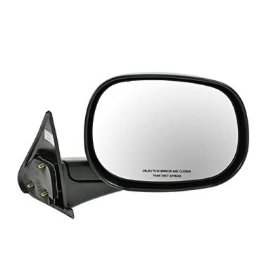Imagem de Espelho retrovisor lateral manual dobrável direito do passageiro para caminhonete Dodge Ram
