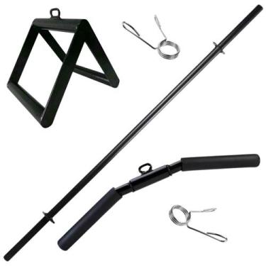 Imagem de Kit Puxador Triângulo + Puxador Curvo Curto Com Giro 50 cm + Barra Bod