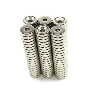 Imagem de 200pcs Imã De Neodimio Disco 10x3 - 10mm X 3mm Com Furo N35 - Neoimp