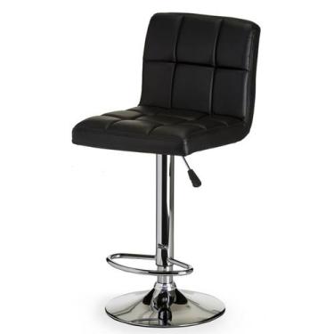 Imagem de Banqueta Elegancy com Regulagem 1,13 cm (ALT) Preto Base Cromada - 287