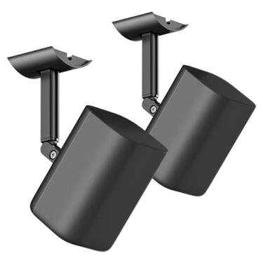 Imagem de notiela Suporte de parede e teto para alto-falantes Roku sem fio, suporte de alto-falante ajustável com inclinação e rotação para suporte de parede de alto-falante Roku com kit de hardware, pacote com