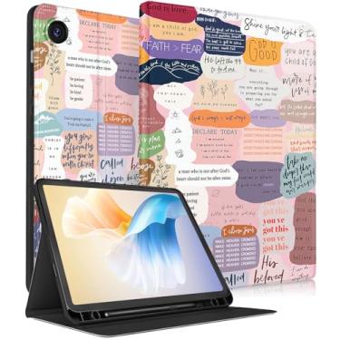 Imagem de LISEVO Capa para Samsung Galaxy Tab A9 Plus de 11 polegadas (SM-X210/X216/X218), capa fólio com design para meninas e adolescentes com suporte para lápis, design automático semana/sono para Samsung