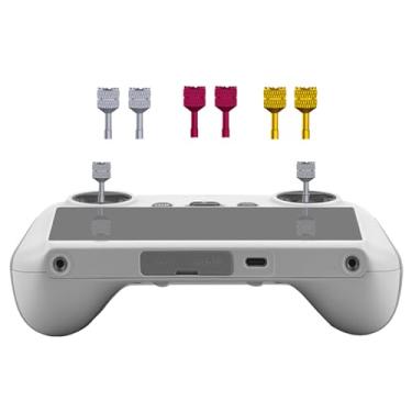 Imagem de debous 3 Pairs Adjustable Joystick for DJI RC/RC 2 Remote Controller with Screen(NOT for RC-N1 RC-N2), DJI Air 3 /Mini 4 Pro/Mini 3 Pro Aluminum Metal Control Thumb Stick Rocker Handle