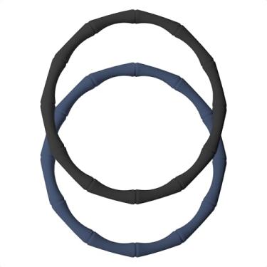 Imagem de QIANHAI Colar de silicone para garrafa de água com formato de bambu - compatível, flexível, macio, protetor de garrafa antiderrapante, tira amortecedora, buffer serve para Owala & Stanley (clássico,