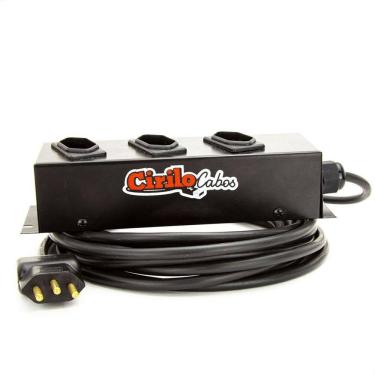 Imagem de Extensão Cabo Pp 3x2,50 De 3 Tomadas 20a - 20 Metros