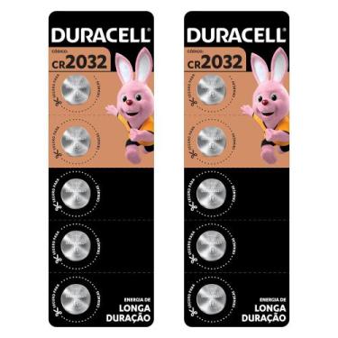 Imagem de Kit Bateria de Lítio CR2032 3V (10 Unidades) - DURACELL