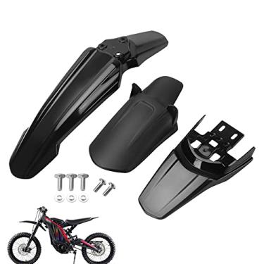Imagem de Surron Front-Rear Shock-Rear Fender Set Motorcycle Electric Dirt Bike Off-Road Shock Absorber Mudguard Fender Mud Guard Compatible with Light Bee Sur Ron S/X Segway X160 / X260 3X Fenders Black