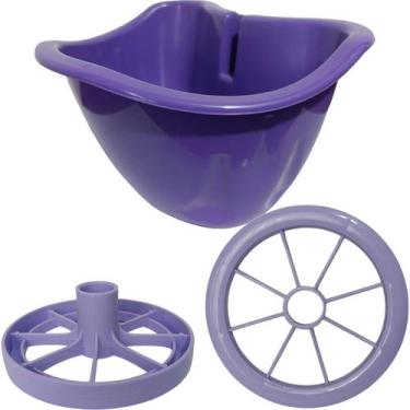 Imagem de Kit Cestinha e Rodinha Avulsa Para Bicicletas Aro 16 Nathor, Lilás