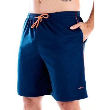 Imagem de Bermuda Short Masculina Adulto Calção Esportivo Azul Marinho Básico El